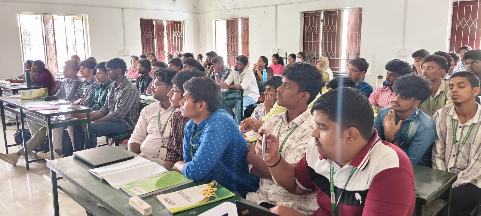 Students participating in professional skills training